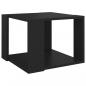 Preview: Couchtisch Schwarz 40x40x30 cm Holzwerkstoff