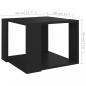 Preview: Couchtisch Schwarz 40x40x30 cm Holzwerkstoff