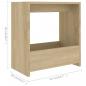 Preview: Beistelltisch Sonoma-Eiche 50x26x50 cm Holzwerkstoff