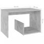 Preview: Beistelltisch Betongrau 59x36x38 cm Holzwerkstoff