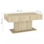 Preview: Couchtisch Sonoma-Eiche 96x50x45 cm Holzwerkstoff