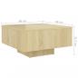 Preview: Couchtisch Sonoma-Eiche 60x60x31,5 cm Holzwerkstoff