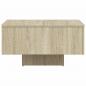 Preview: Couchtisch Sonoma-Eiche 60x60x31,5 cm Holzwerkstoff