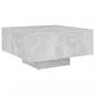 Preview: Couchtisch Betongrau 60x60x31,5 cm Holzwerkstoff