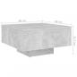 Preview: Couchtisch Betongrau 60x60x31,5 cm Holzwerkstoff