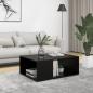 Preview: ARDEBO.de - Couchtisch Schwarz 90x67x33 cm Holzwerkstoff