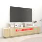 Preview: TV-Schrank mit LED-Leuchten Sonoma-Eiche 200x35x40 cm