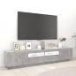 Preview: TV-Schrank mit LED-Leuchten Betongrau 200x35x40 cm