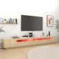 Preview: TV-Schrank mit LED-Leuchten Sonoma-Eiche 300x35x40 cm