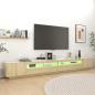 Preview: TV-Schrank mit LED-Leuchten Sonoma-Eiche 300x35x40 cm