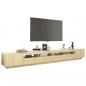 Preview: TV-Schrank mit LED-Leuchten Sonoma-Eiche 300x35x40 cm