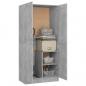 Preview: Kleiderschrank Betongrau 82,5x51,5x180 cm Holzwerkstoff