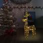 Preview: ARDEBO.de - LED-Rentier Weihnachtsdeko 90 LEDs 60x16x100 cm Acryl