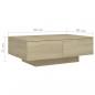 Preview: Couchtisch Sonoma-Eiche 90x60x31 cm Holzwerkstoff