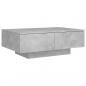 Preview: Couchtisch Betongrau 90x60x31 cm Holzwerkstoff