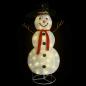 Preview: LED-Schneemann Weihnachtsfigur Luxus-Stoff 180 cm