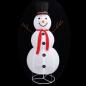 Preview: LED-Schneemann Weihnachtsfigur Luxus-Stoff 180 cm