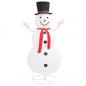 Preview: LED-Schneemann Weihnachtsfigur Luxus-Stoff 180 cm