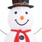 Preview: LED-Schneemann Weihnachtsfigur Luxus-Stoff 180 cm