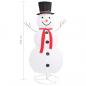 Preview: LED-Schneemann Weihnachtsfigur Luxus-Stoff 180 cm