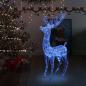 Preview: ARDEBO.de - LED-Rentier XXL Acryl Weihnachtsdeko 250 LED 180 cm Blau