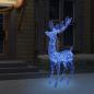 Preview: LED-Rentier XXL Acryl Weihnachtsdeko 250 LED 180 cm Blau