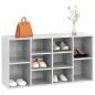 Preview: Schuhbank Betongrau 103x30x54,5 cm Holzwerkstoff