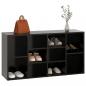 Preview: Schuhbank Schwarz 103x30x54,5 cm Holzwerkstoff