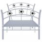 Preview: Einzelbett mit Fußball-Design Grau Metall 90x200 cm