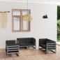 Preview: ARDEBO.de - 6-tlg. Garten-Lounge-Set mit Kissen Kiefer Massivholz