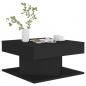 Preview: Couchtisch Schwarz 57x57x30 cm Holzwerkstoff