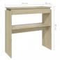 Preview: Konsolentisch Sonoma-Eiche 80x30x80 cm Holzwerkstoff