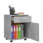 Preview: Rollschrank Betongrau 45x38x54 cm Holzwerkstoff