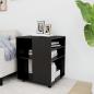 Preview: ARDEBO.de - Rollschrank Schwarz 60x53x72 cm Holzwerkstoff