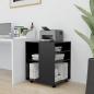 Preview: Rollschrank Schwarz 60x53x72 cm Holzwerkstoff