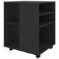 Preview: Rollschrank Schwarz 60x53x72 cm Holzwerkstoff