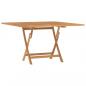 Preview: Gartentisch Klappbar 110x110x75 cm Massivholz Teak