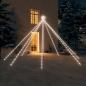 Preview: ARDEBO.de - Weihnachtsbaum-Lichterketten Outdoor 576 LEDs Kaltweiß 3,6 m