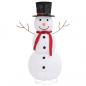 Preview: LED-Schneemann Weihnachtsfigur Luxus-Stoff 120 cm