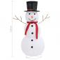 Preview: LED-Schneemann Weihnachtsfigur Luxus-Stoff 120 cm