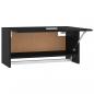 Preview: Kleiderschrank Schwarz 70x32,5x35 cm Holzwerkstoff