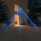 Preview: ARDEBO.de - Weihnachtsbaum-Lichterketten Indoor Outdoor 576 LEDs Blau 3,6 m