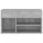 Preview: Schuhbank Betongrau 80x30x45 cm Holzwerkstoff