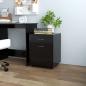 Preview: ARDEBO.de - Rollschrank Schwarz 45x38x54 cm Holzwerkstoff