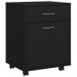 Preview: Rollschrank Schwarz 45x38x54 cm Holzwerkstoff