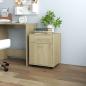 Preview: ARDEBO.de - Rollschrank Sonoma-Eiche 45x38x54 cm Holzwerkstoff