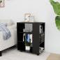 Preview: Rollschrank Schwarz 60x35x75 cm Holzwerkstoff