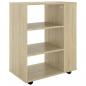 Preview: Rollschrank Sonoma-Eiche 60x35x75 cm Holzwerkstoff