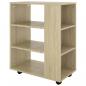 Preview: Rollschrank Sonoma-Eiche 60x35x75 cm Holzwerkstoff