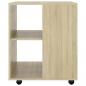 Preview: Rollschrank Sonoma-Eiche 60x53x72 cm Holzwerkstoff